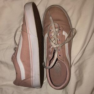 Light pink old school vans